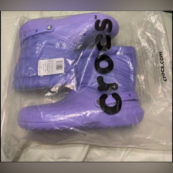 Brand New Unisex Classic Lined Neo Puff Croc Boots - Picture 2 of 4